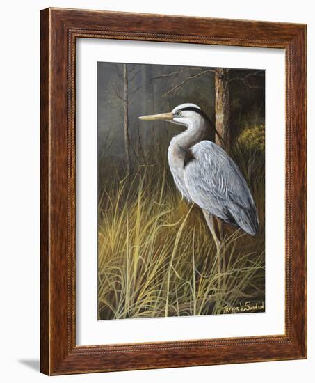 Guard at Water's Edge-Trevor V. Swanson-Framed Giclee Print