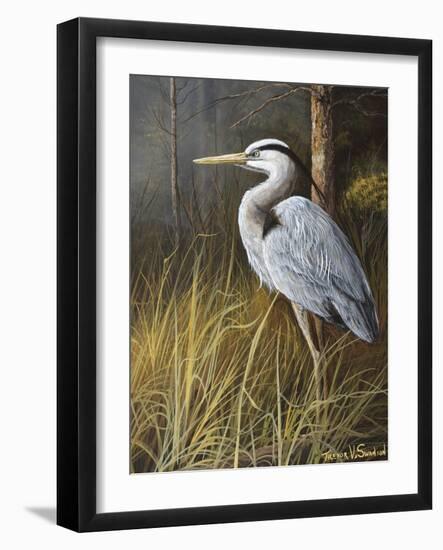 Guard at Water's Edge-Trevor V. Swanson-Framed Giclee Print