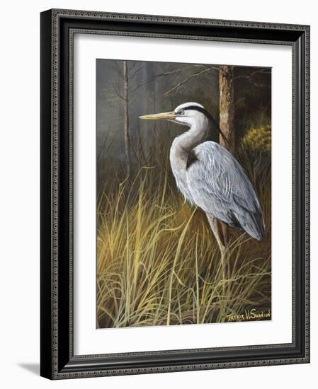 Guard at Water's Edge-Trevor V. Swanson-Framed Giclee Print