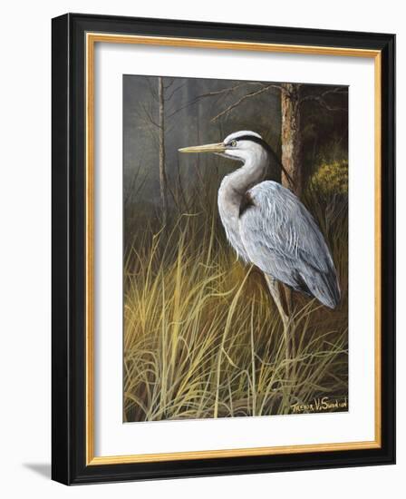 Guard at Water's Edge-Trevor V. Swanson-Framed Giclee Print