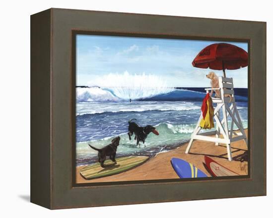 Guard Dogs-Scott Westmoreland-Framed Stretched Canvas