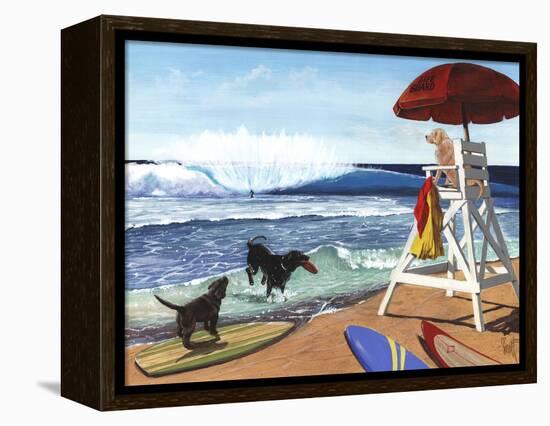 Guard Dogs-Scott Westmoreland-Framed Stretched Canvas