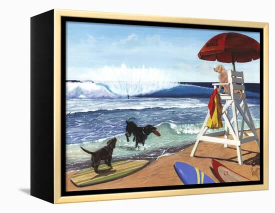 Guard Dogs-Scott Westmoreland-Framed Stretched Canvas