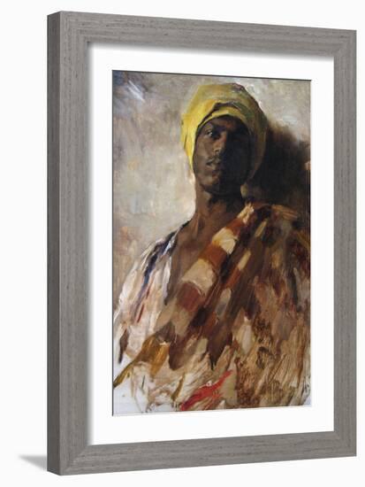 Guard of a Harem-Frank Duveneck-Framed Art Print