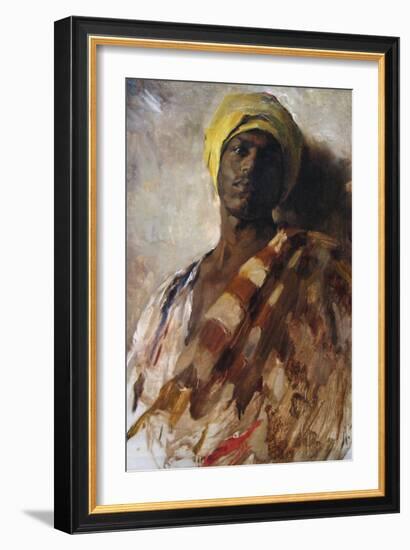 Guard of a Harem-Frank Duveneck-Framed Art Print