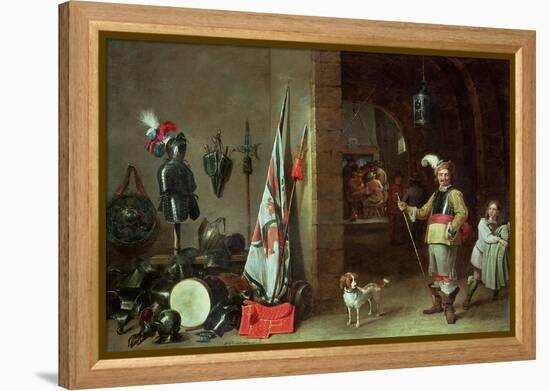 Guard Room-David Teniers the Younger-Framed Premier Image Canvas