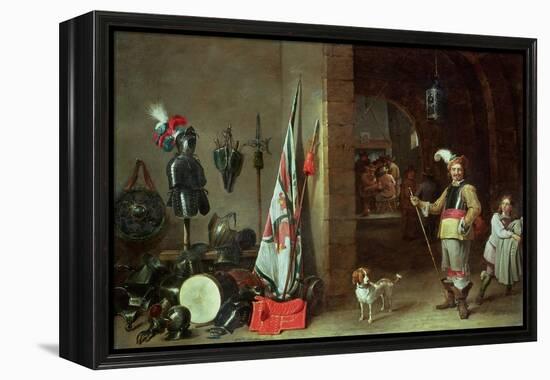 Guard Room-David Teniers the Younger-Framed Premier Image Canvas