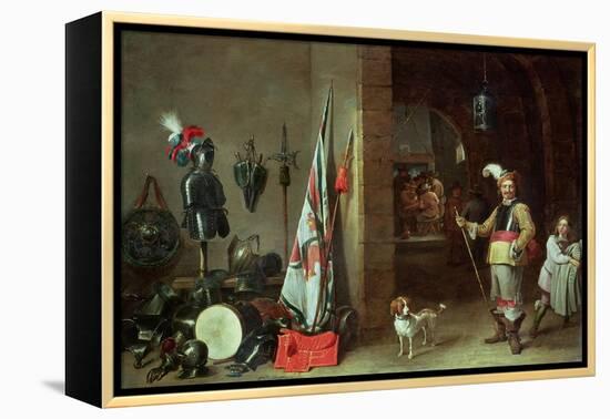 Guard Room-David Teniers the Younger-Framed Premier Image Canvas