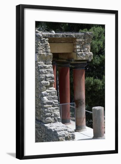 Guard Tower, Palace of Knossos, Crete, Greece, 16th Century BC-null-Framed Giclee Print