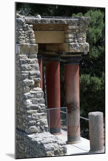 Guard Tower, Palace of Knossos, Crete, Greece, 16th Century BC-null-Mounted Giclee Print