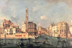 Dogana of Venice-Francesco Guardi-Framed Art Print