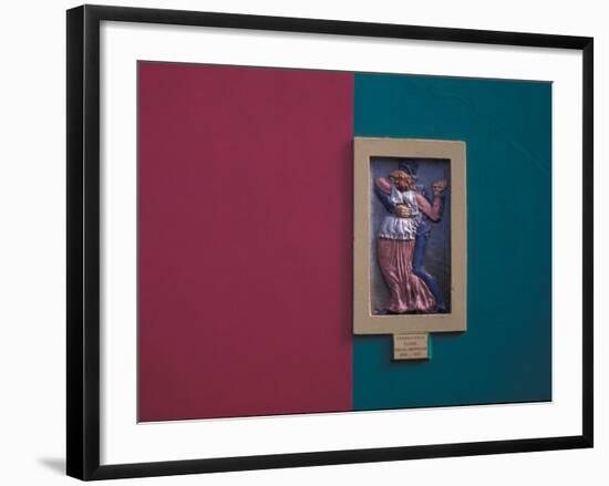 Guardia Vieja Tango, Wall Art, La Boca, The Caminito, Buenos Aires, Argentina-Walter Bibikow-Framed Photographic Print