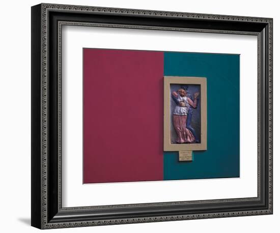 Guardia Vieja Tango, Wall Art, La Boca, The Caminito, Buenos Aires, Argentina-Walter Bibikow-Framed Photographic Print