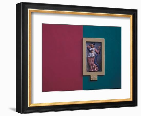 Guardia Vieja Tango, Wall Art, La Boca, The Caminito, Buenos Aires, Argentina-Walter Bibikow-Framed Photographic Print