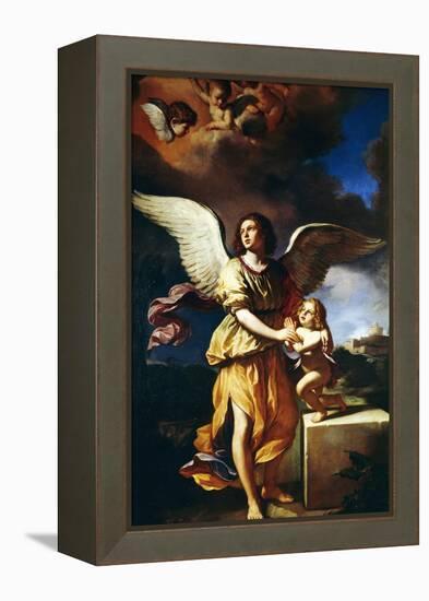 Guardian Angel, 1641-Guercino-Framed Premier Image Canvas