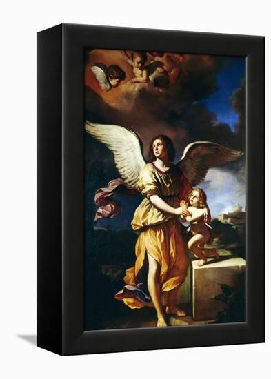 Guardian Angel, 1641-Guercino-Framed Premier Image Canvas