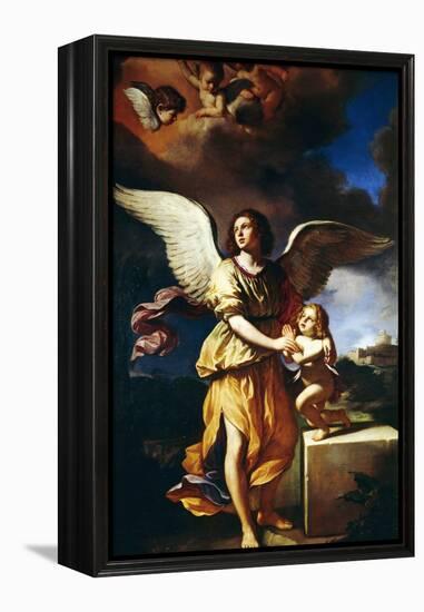 Guardian Angel, 1641-Guercino-Framed Premier Image Canvas