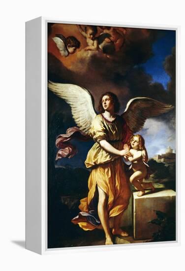 Guardian Angel, 1641-Guercino-Framed Premier Image Canvas