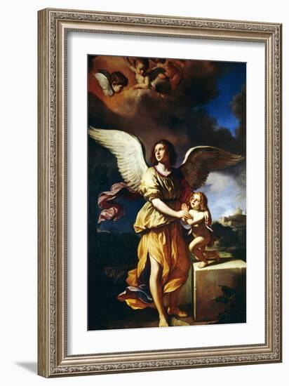 Guardian Angel, 1641-Guercino-Framed Giclee Print