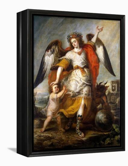 Guardian Angel, 1646-Antonio De Pereda Y Salgado-Framed Premier Image Canvas
