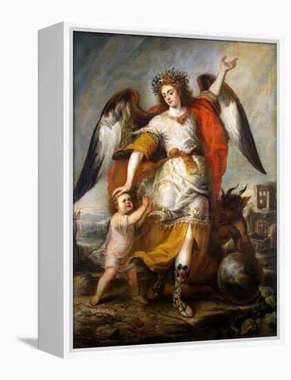 Guardian Angel, 1646-Antonio De Pereda Y Salgado-Framed Premier Image Canvas