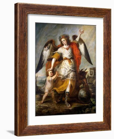 Guardian Angel, 1646-Antonio De Pereda Y Salgado-Framed Giclee Print