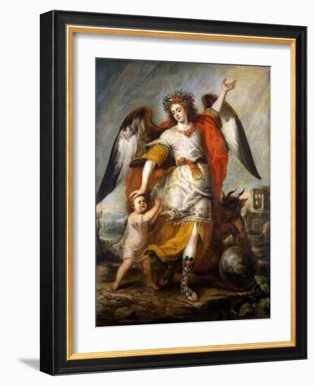 Guardian Angel, 1646-Antonio De Pereda Y Salgado-Framed Giclee Print