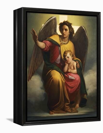 Guardian Angel, 1854-Antonio Zona-Framed Premier Image Canvas