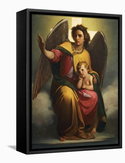 Guardian Angel, 1854-Antonio Zona-Framed Premier Image Canvas