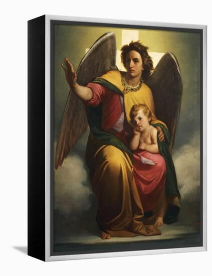 Guardian Angel, 1854-Antonio Zona-Framed Premier Image Canvas