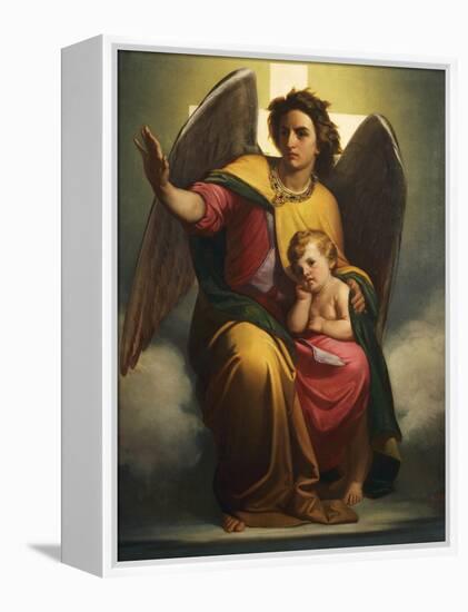 Guardian Angel, 1854-Antonio Zona-Framed Premier Image Canvas