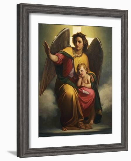 Guardian Angel, 1854-Antonio Zona-Framed Giclee Print