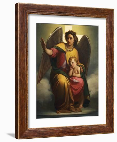 Guardian Angel, 1854-Antonio Zona-Framed Giclee Print