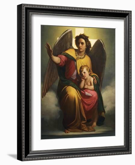 Guardian Angel, 1854-Antonio Zona-Framed Giclee Print