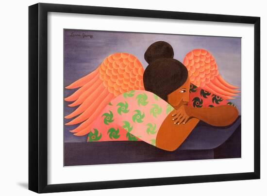 Guardian Angel, 1998-Laura James-Framed Giclee Print