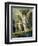 Guardian Angel Accompanying a Child over a Bridge, about 1900-null-Framed Giclee Print