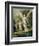 Guardian Angel Accompanying a Child over a Bridge, about 1900-null-Framed Giclee Print