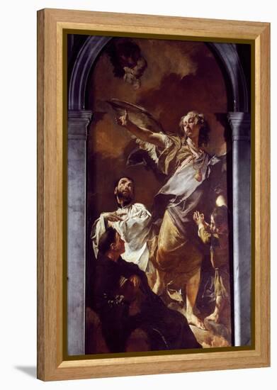 Guardian Angel Altarpiece-null-Framed Premier Image Canvas