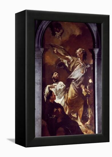 Guardian Angel Altarpiece-null-Framed Premier Image Canvas