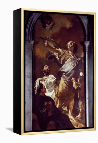 Guardian Angel Altarpiece-null-Framed Premier Image Canvas