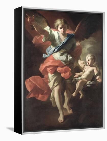 Guardian Angel, circa 1685-94-Andrea Pozzo-Framed Premier Image Canvas