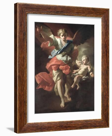 Guardian Angel, circa 1685-94-Andrea Pozzo-Framed Giclee Print