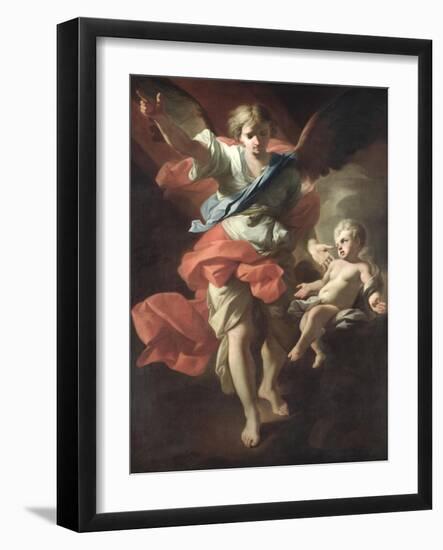 Guardian Angel, circa 1685-94-Andrea Pozzo-Framed Giclee Print