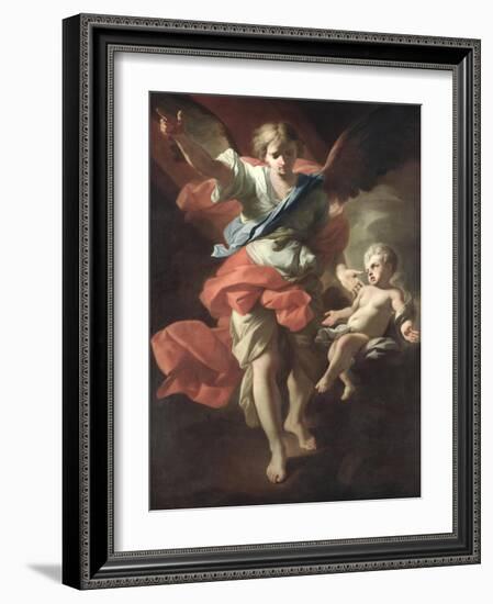 Guardian Angel, circa 1685-94-Andrea Pozzo-Framed Giclee Print