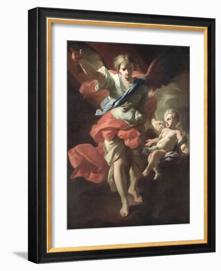 Guardian Angel, circa 1685-94-Andrea Pozzo-Framed Giclee Print