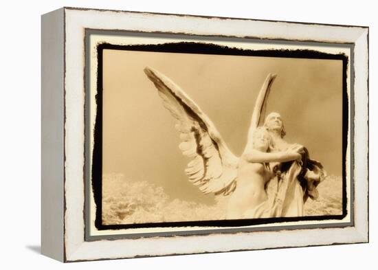 Guardian Angel, Luxembourg Gardens, Paris-Theo Westenberger-Framed Stretched Canvas