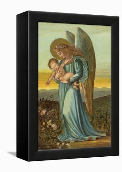 Guardian Angel Walks with a Child in Its Arms-Eleanor Vere Boyle-Framed Premier Image Canvas