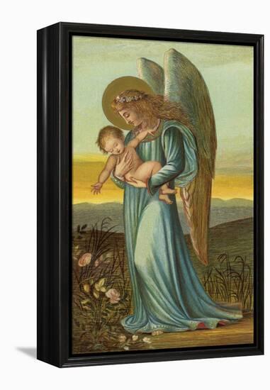 Guardian Angel Walks with a Child in Its Arms-Eleanor Vere Boyle-Framed Premier Image Canvas