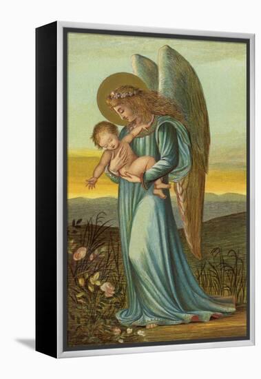 Guardian Angel Walks with a Child in Its Arms-Eleanor Vere Boyle-Framed Premier Image Canvas