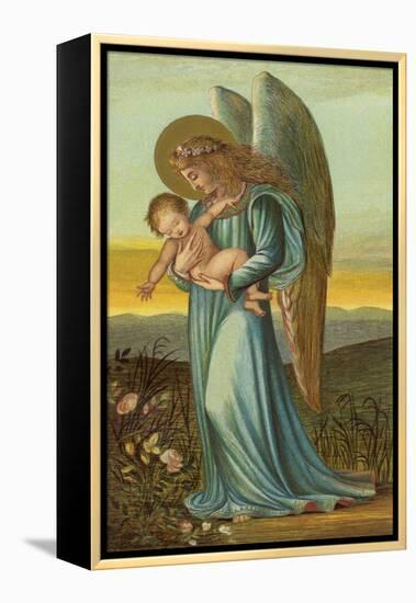 Guardian Angel Walks with a Child in Its Arms-Eleanor Vere Boyle-Framed Premier Image Canvas